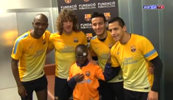 blind boy football